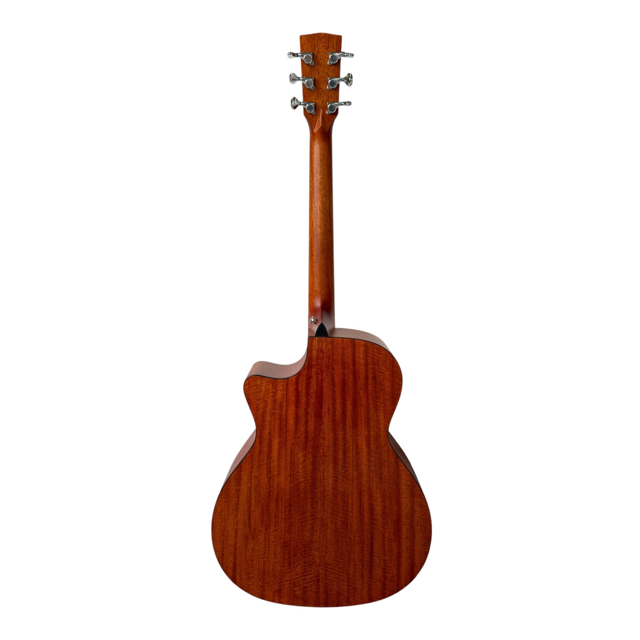 Mentreel HB8GAC 41" Sitka Spruce Top OM Cutaway Acoustic Guitar - Leaf Inlay - Natural Matte
