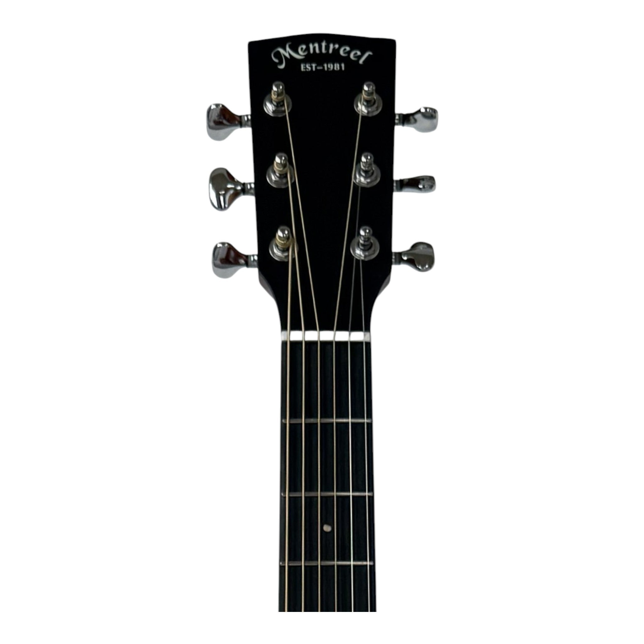 Mentreel HB8GAC 41" Sitka Spruce Top OM Cutaway Acoustic Guitar - Leaf Inlay - Natural Matte