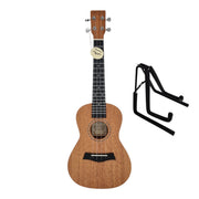 Mentreel UK23100 All Mahogany Concert Concert Ukulele (23-Inch) + Ukulele Stand