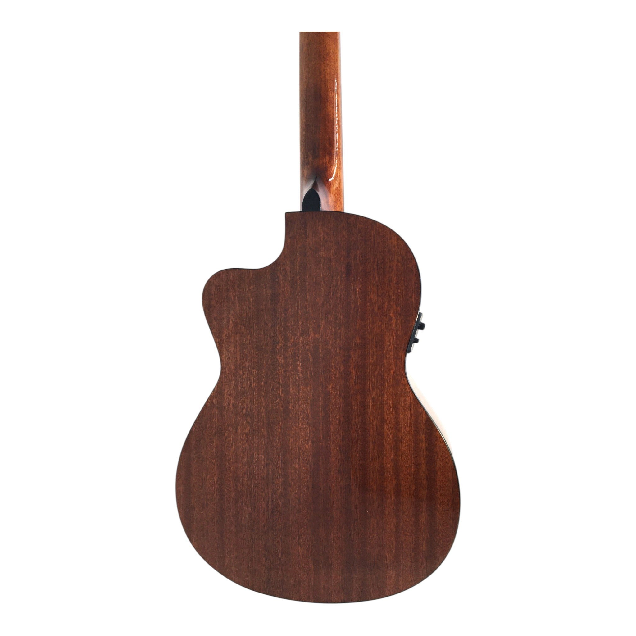 Miguel Rosales C3BCEQSM Solid Spruce Thin-Body Cutaway Built-In Pickup/Tuner Classical Guitar - Natural