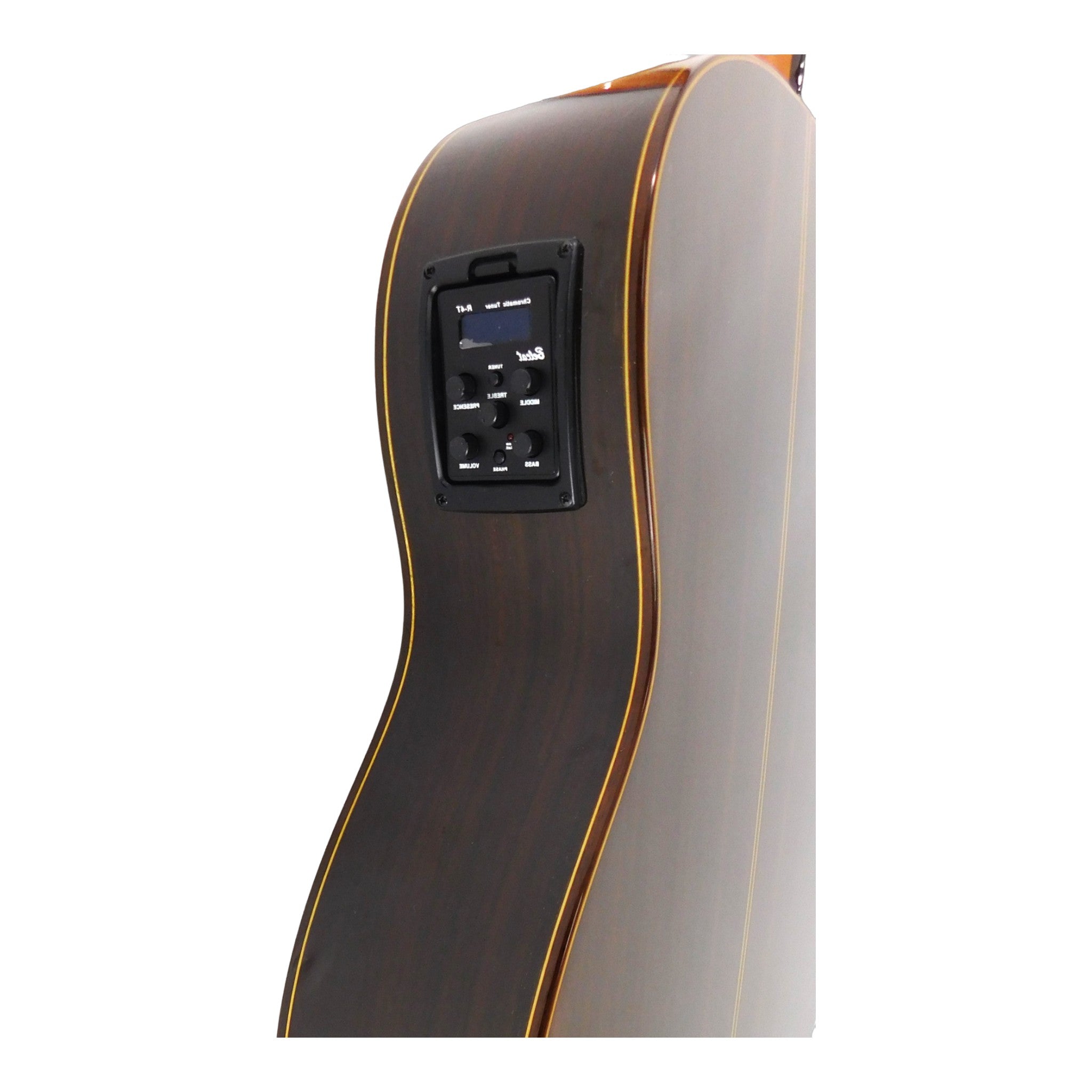 Miguel Rosales HS20CEQN Solid Cedar Cutaway Built-In Pickup/Tuner Classical Guitar - Natural