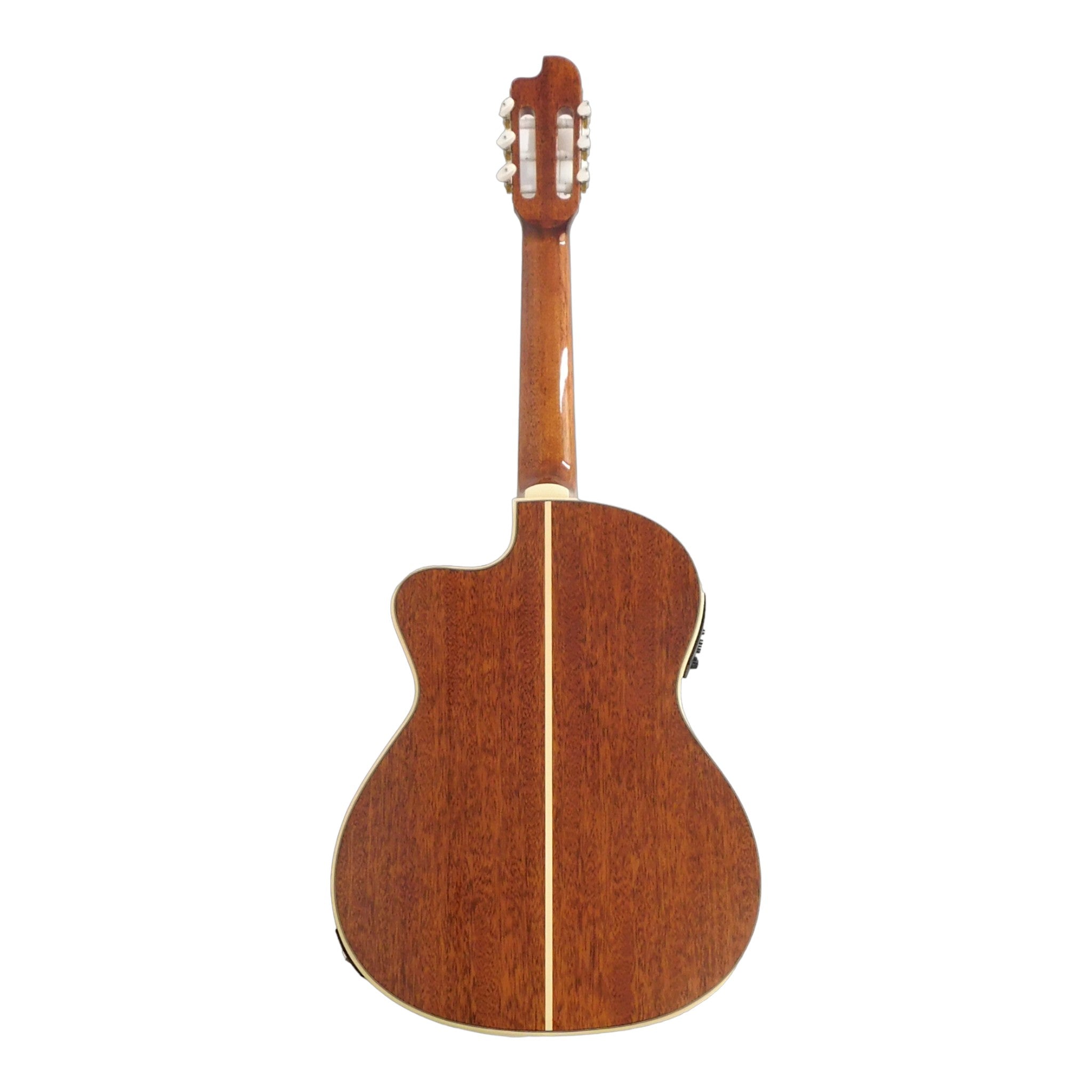 Miguel Rosales MR04CEQN Mahogany Oval Soundhole Built-In Pickup/Tuner Classical Guitar - Natural