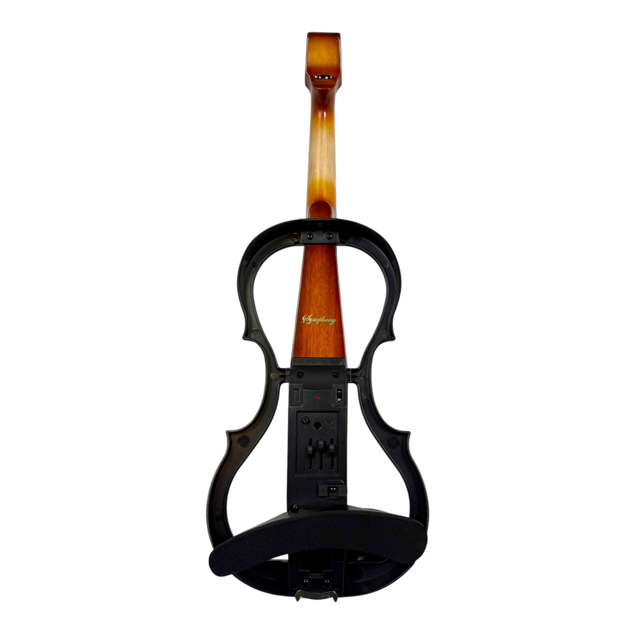 Symphony EVHL01SB Headless Catalpa ABS Electric Violin Outfit in Sunburst Gloss w/ Built-In EQ
