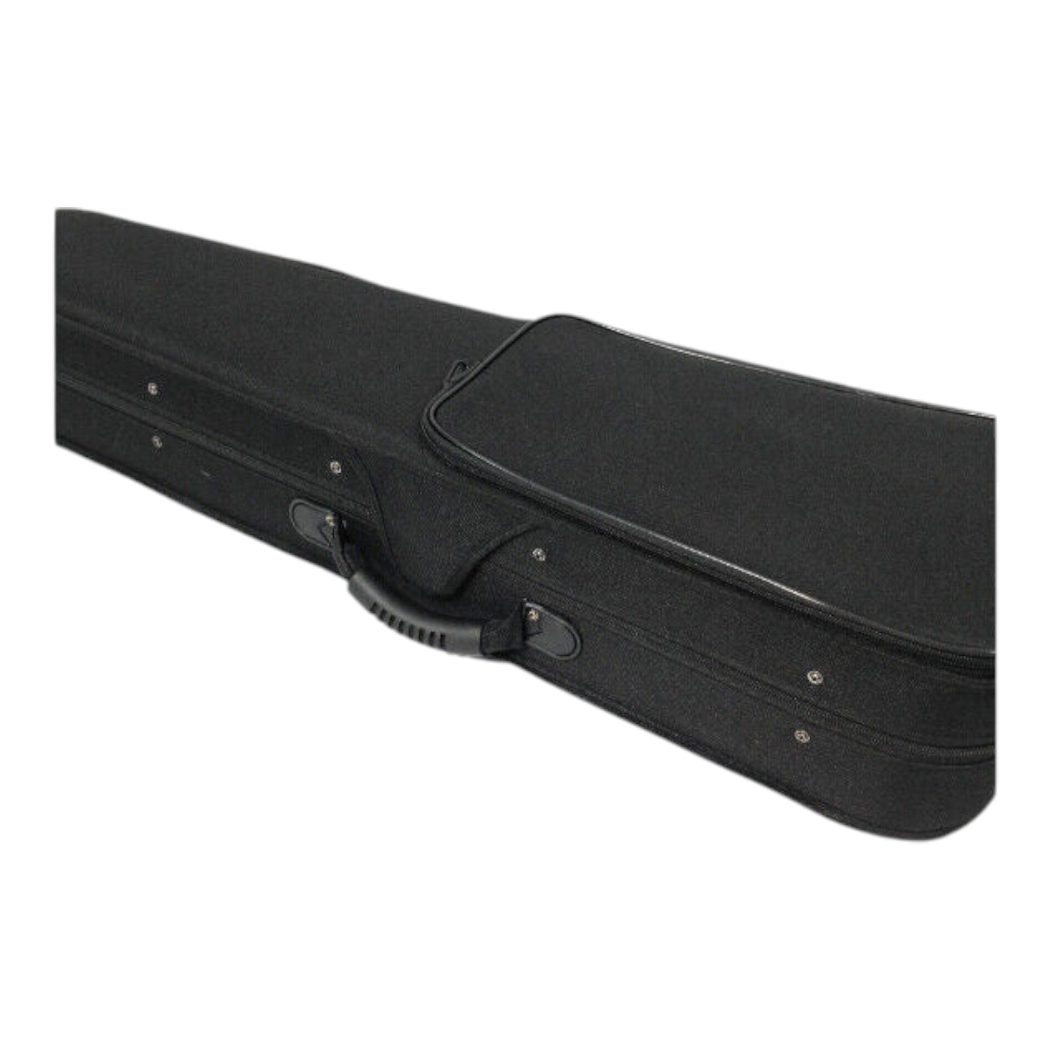 Symphony SJV01B Solid Spruce Top 4/4 to 1/4 Size Violin Outfit in Natural Satin w/ Foam Case, Bow, and Rosin