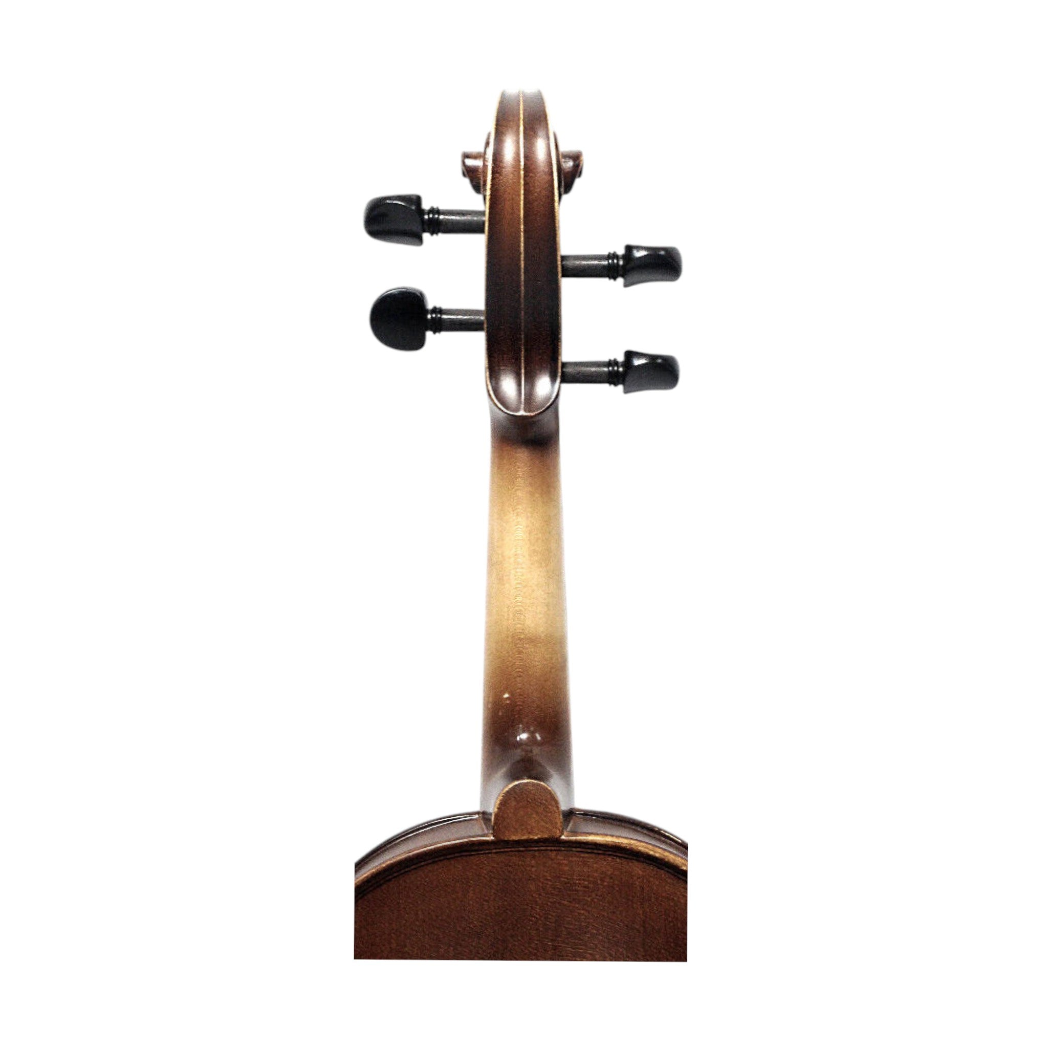 Symphony SJV01B Solid Spruce Top 4/4 to 1/4 Size Violin Outfit in Natural Satin w/ Foam Case, Bow, and Rosin