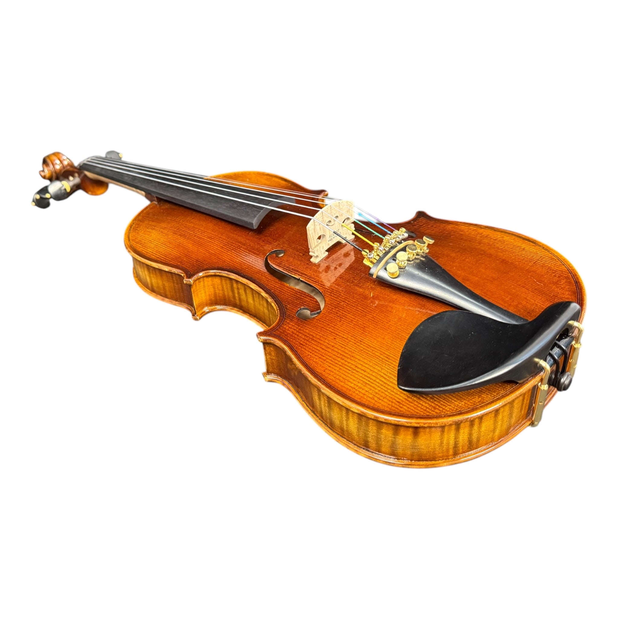 Symphony SVR180F 4/4 Full Size 5-String Violin Outfit with Carbon Fibre Bow & Music Area ABS Hard Case