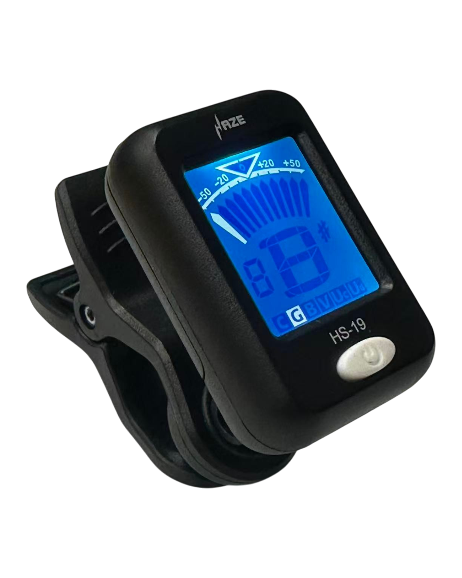 Haze HS19 clip on Tuner Digital Electronic Tuner for Guitar, Bass, Ukulele, Violin, Mandolin, Banjo Acoustics Calibration Tuner