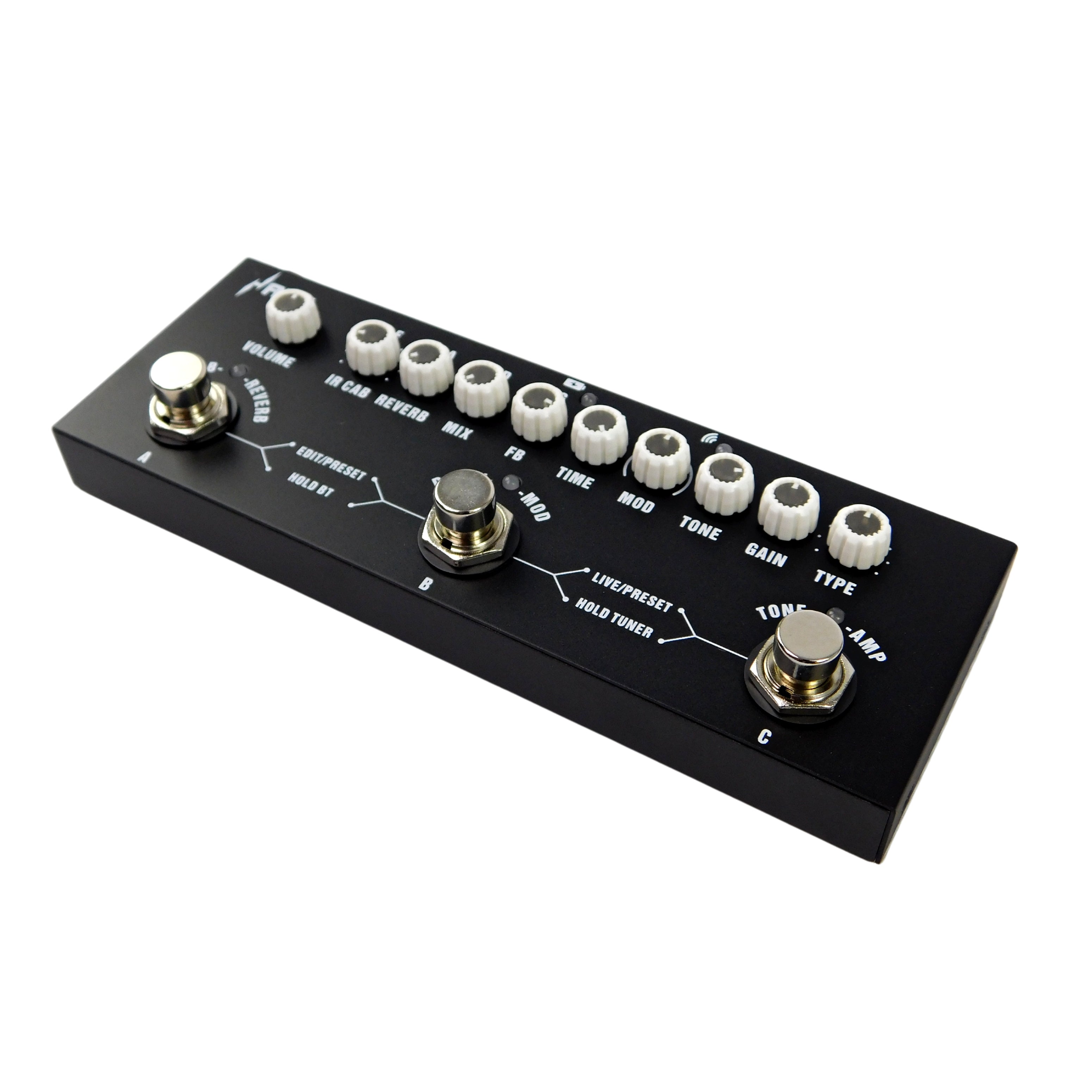 Haze Cube Baby Guitar Multi-Effects Pedal 9 Preamp Delay Chorus Phaser Reverb Vibrato