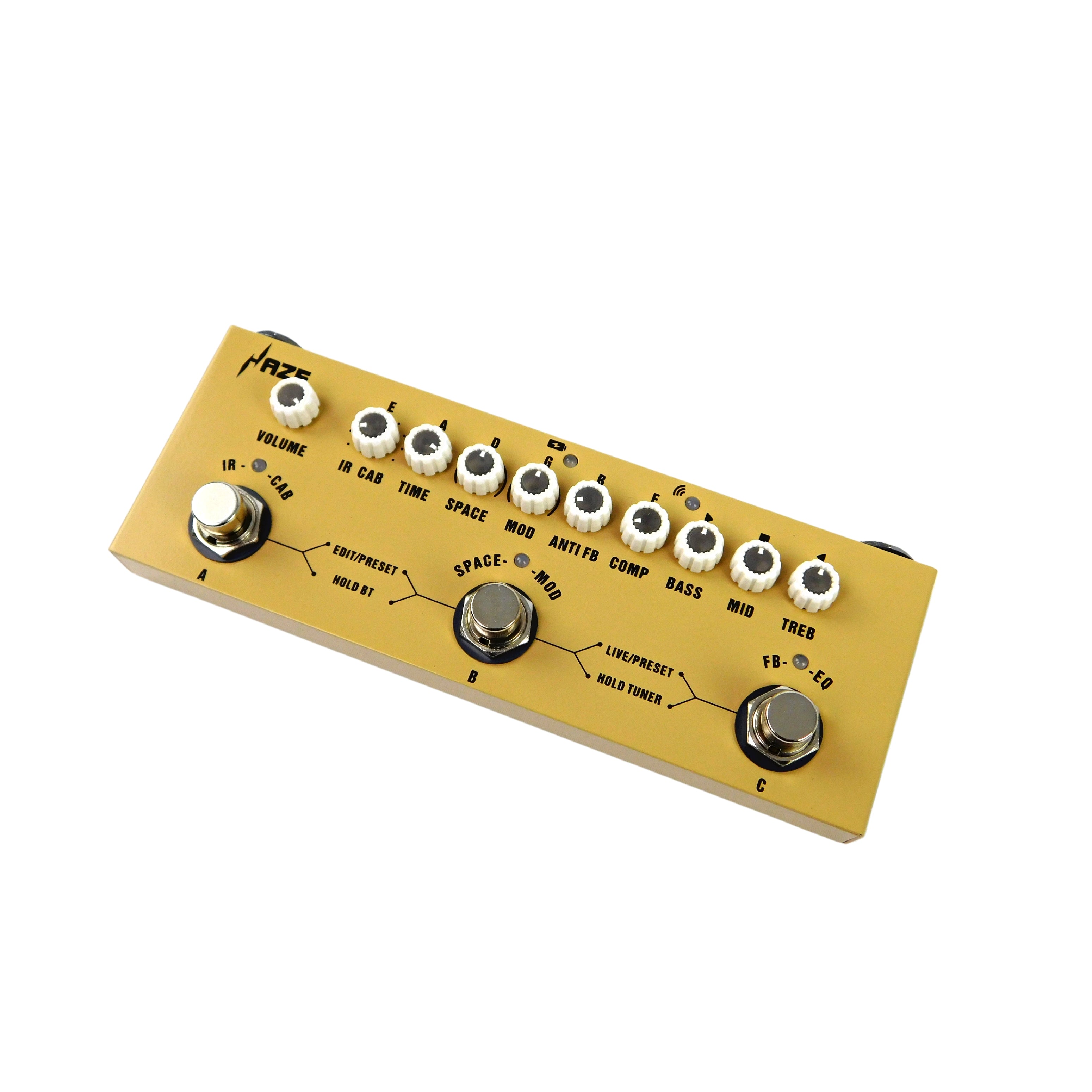 Haze Cube BABY AC Rechargeable Multi Effects Pedal for Acoustic Guitar Recording Audio Interface Function Cuvave Pedal