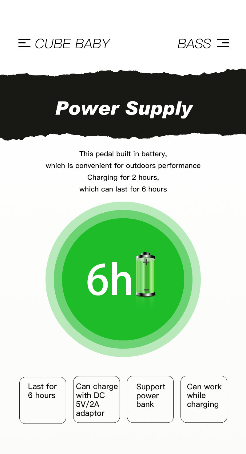 Haze CUBE BABY Portable Multifunctional Bass Guitar Combined Effect Pedal