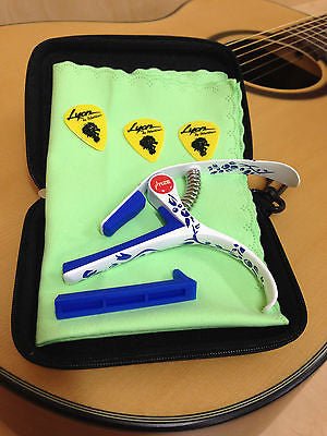 Haze DC06C Ceramic Design Guitar Capo + 3 Picks