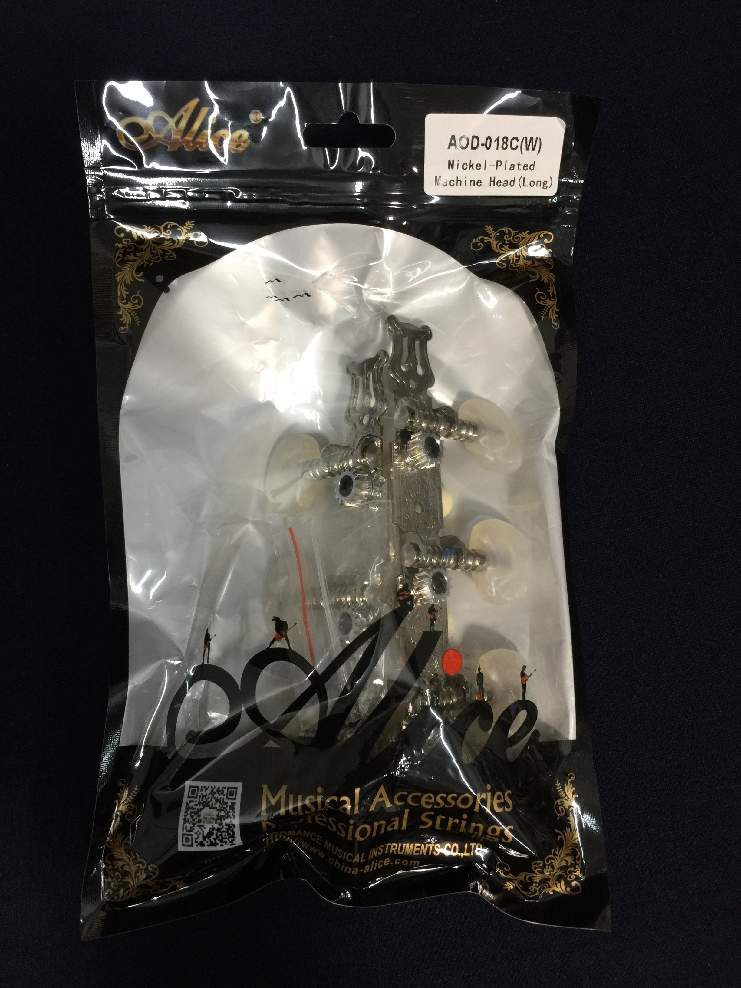 Alice AOD018C Classical Guitar Tuning Pegs Machine Head - Silver