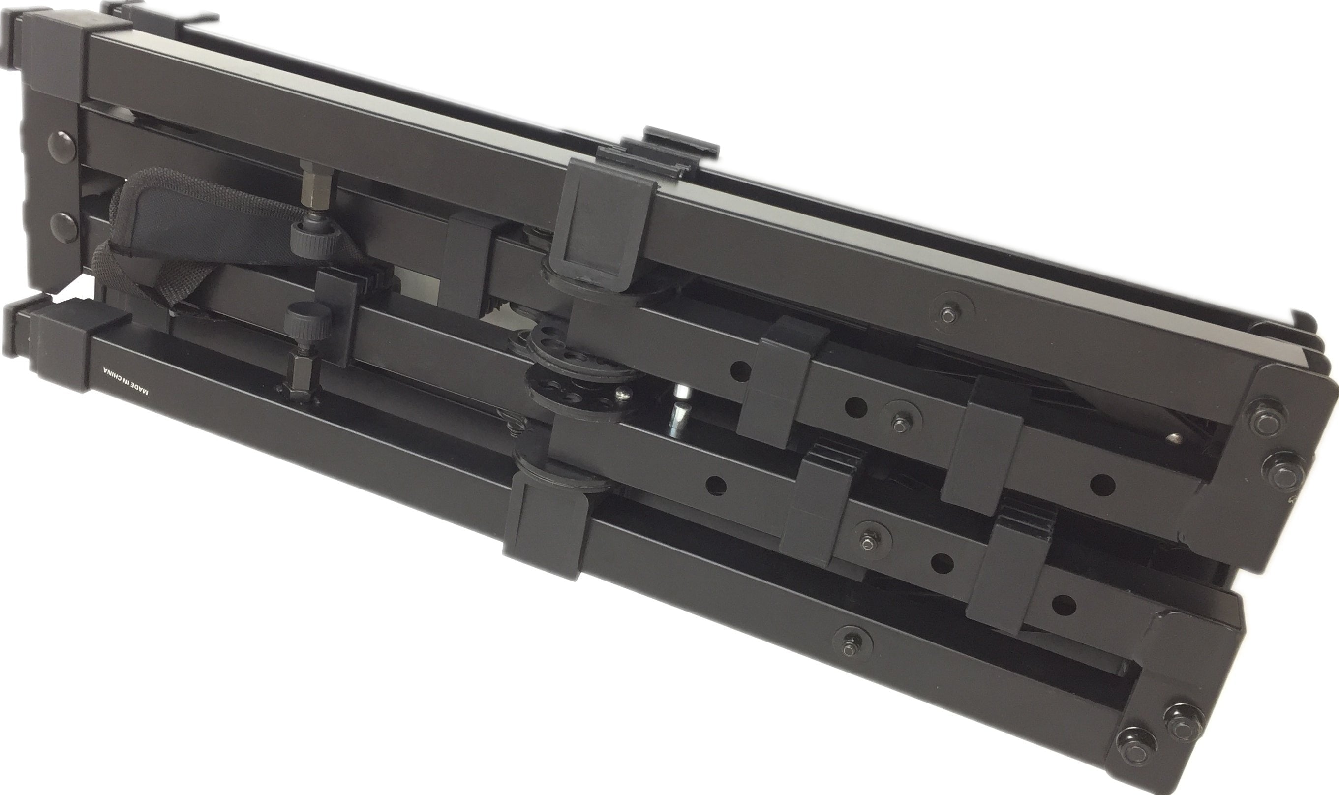 Haze Foldable Double Keyboard Stand - Studio Stage Mixer Turntable DJ Coffin 2 Tier Laptop PA KS052+KS050