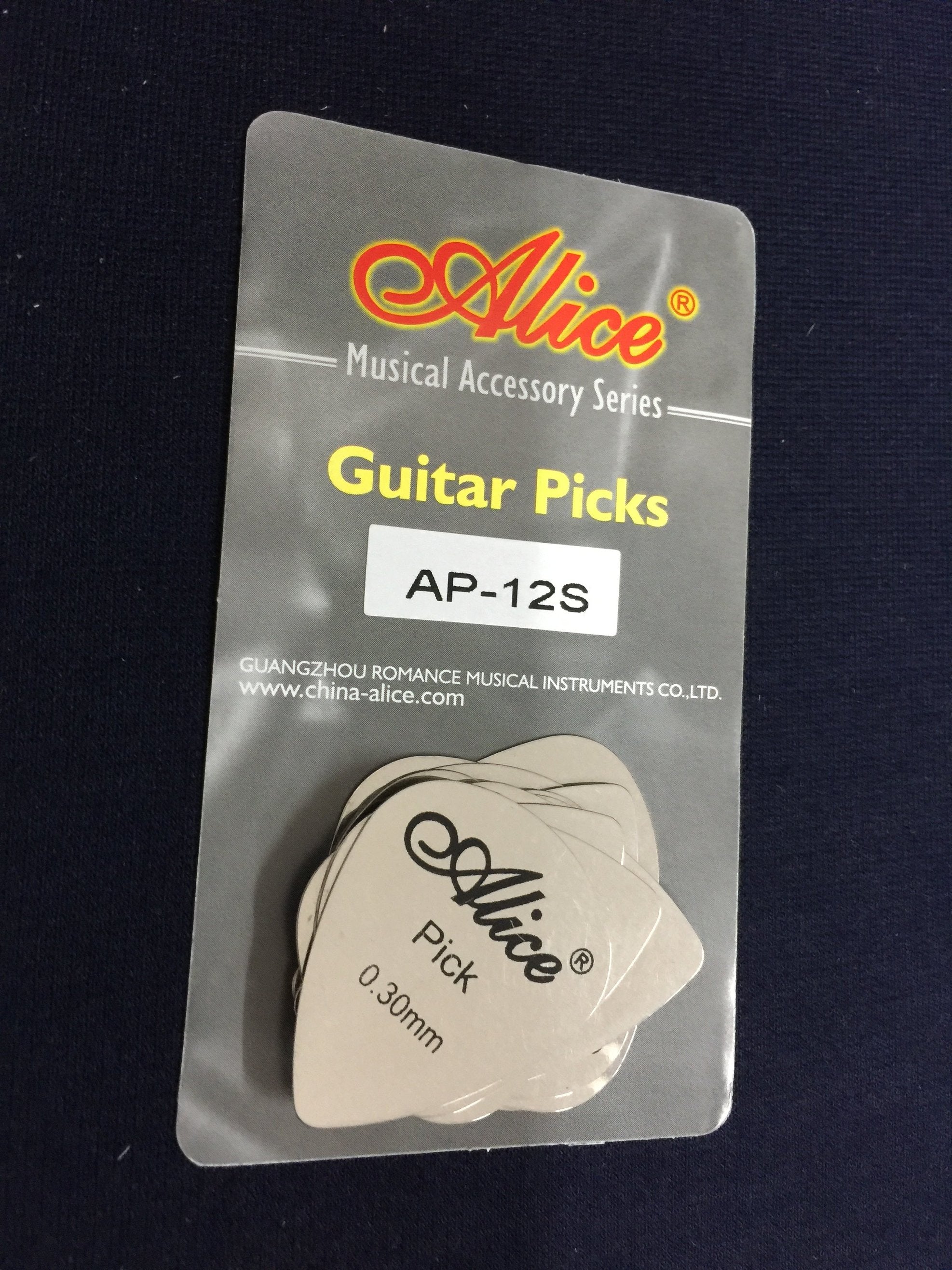 Alice AP12S Guitar Steel Picks 12 Pack