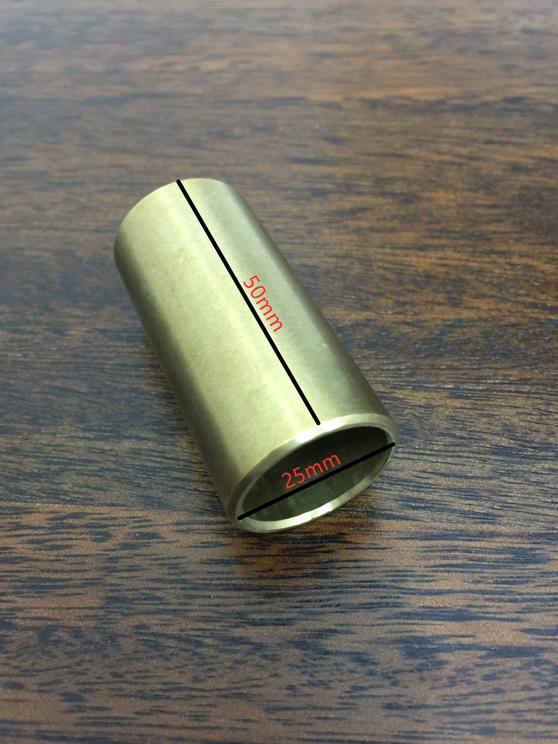 Haze HS201BS Brass Guitar Slide - Medium/Large