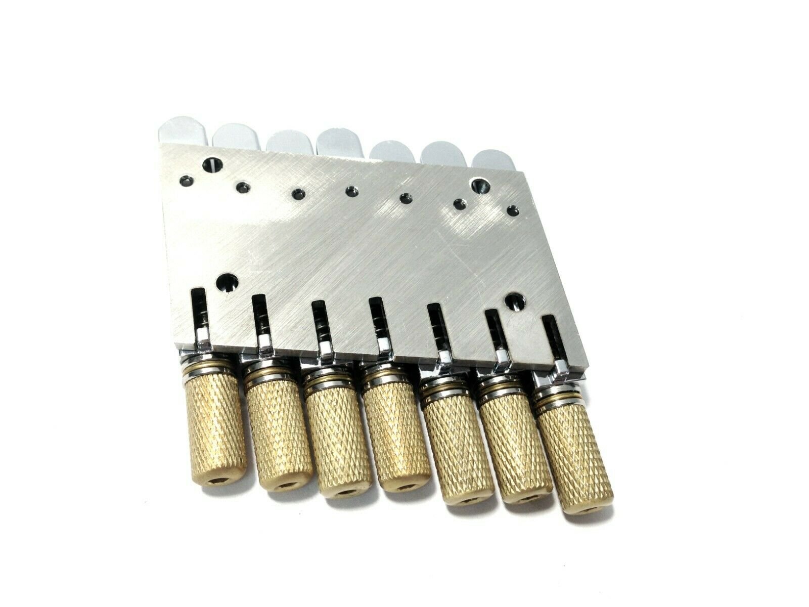 KOLOSS AVIATORII7FFCR Silver Bridge for 7-String Fanned Fret Headless Electric Guitar