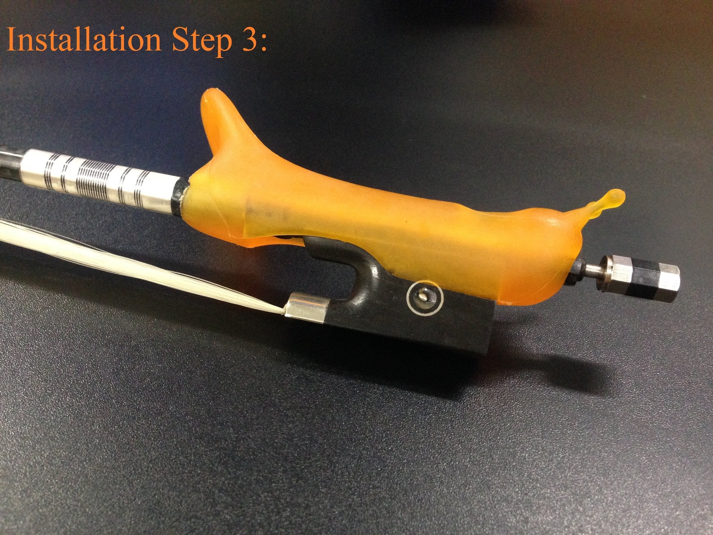 Kapaier 515OR Violin Bow Grip Partners for Sizes 1/8 to 4/4 - Orange