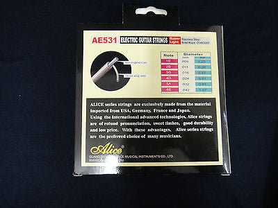Alice AE531 Super Light Electric Guitar Steel String Set 0.009~0.042 inch