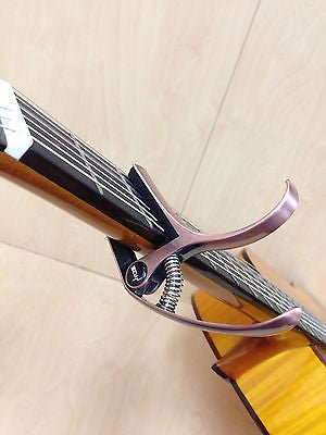 Haze DC06B Top Grade Zinc Alloy Acoustic/Classical Guitar Capo - Bronze + 3 Free Picks
