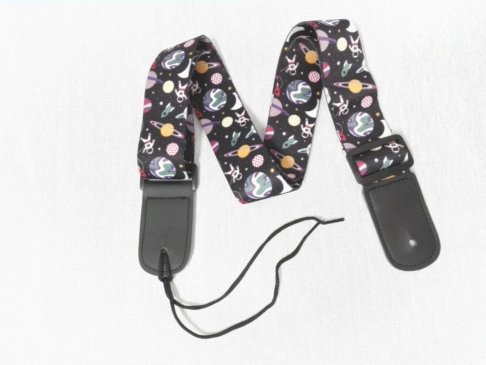 Ukulele Shoulder Strap, Multi-Pattern, Length Adjustable+3 Picks & 1 Pick-Holder, UKSTRP02