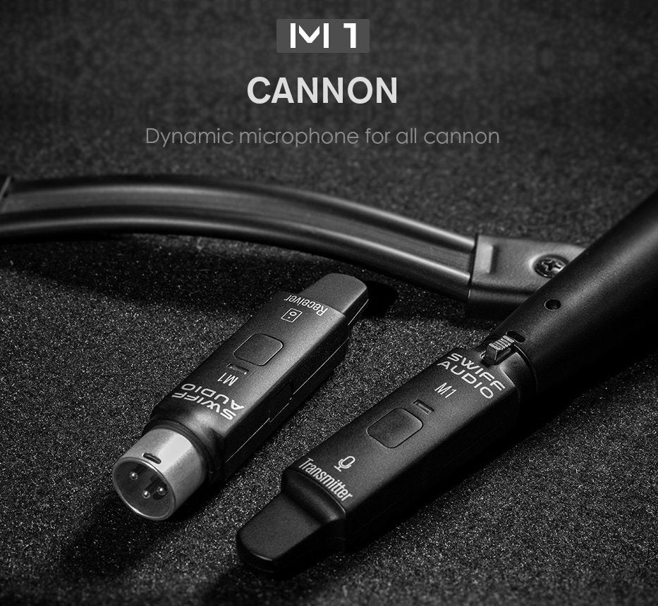 Swiff Audio M1 2.4GHz Microphone Wireless System,R1+T1