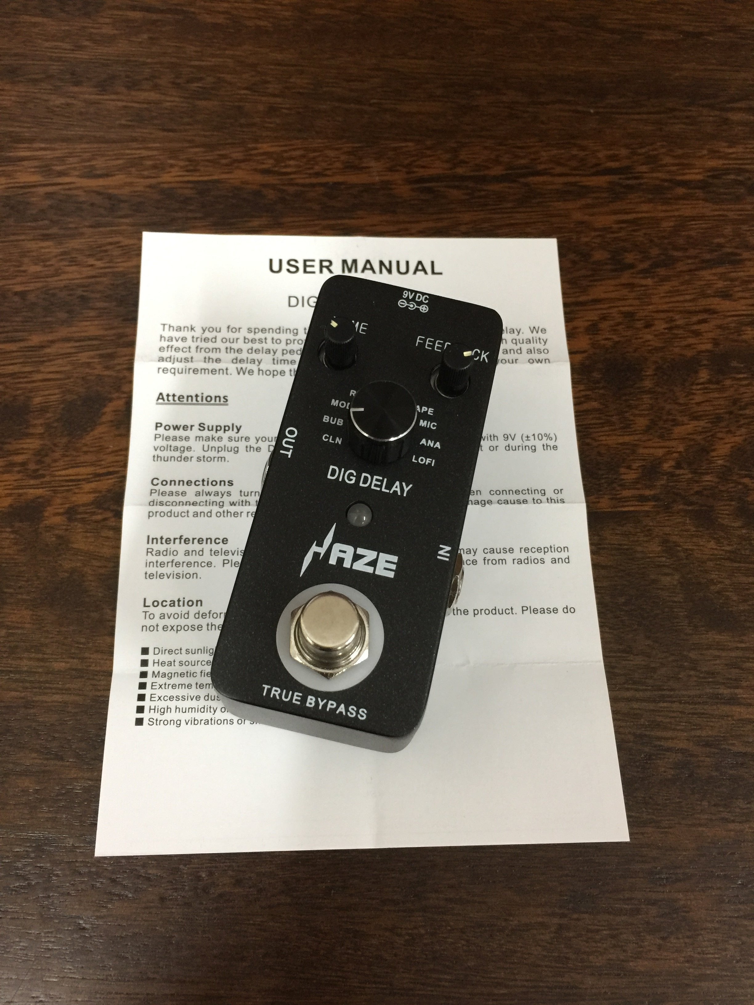 Haze Digital Delay Guitar Pedal