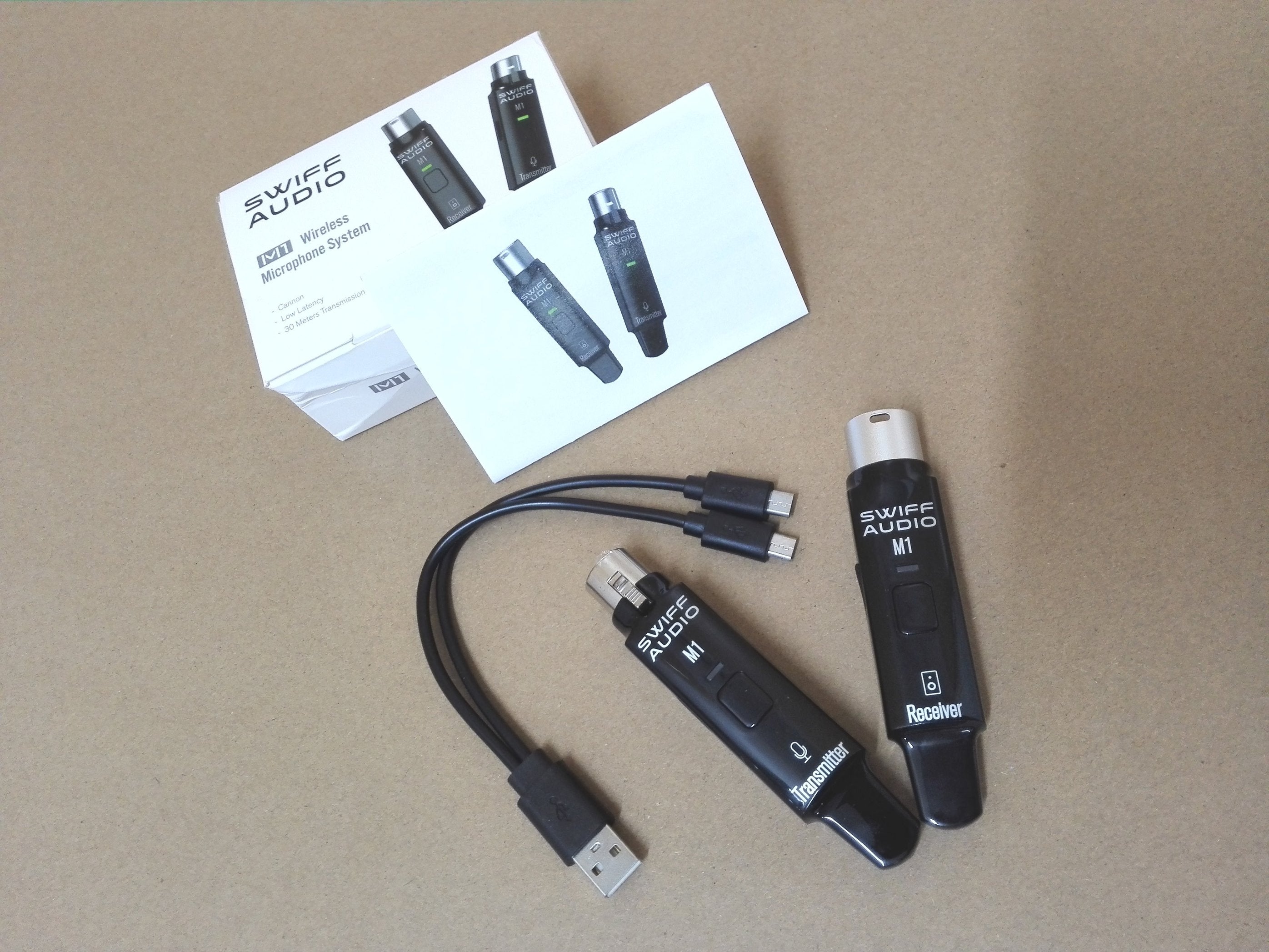 Swiff Audio M1 2.4GHz Microphone Wireless System,R1+T1