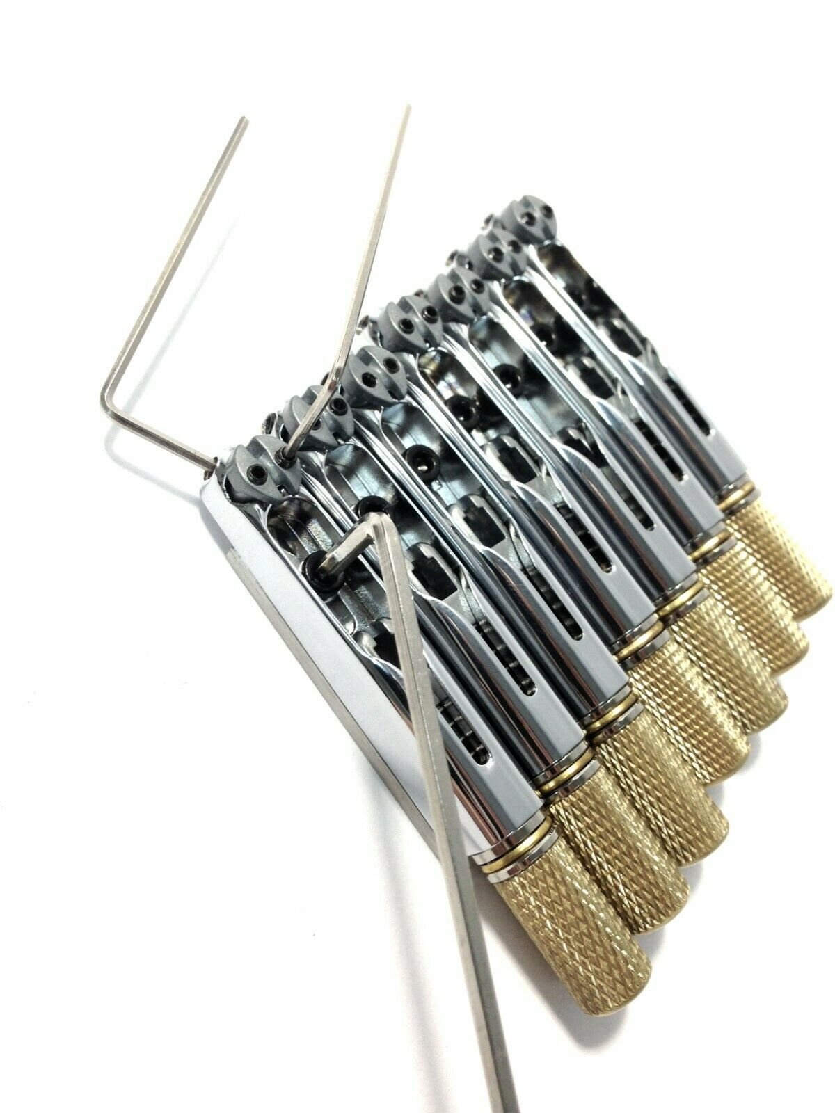 KOLOSS AVIATORII7FFCR Silver Bridge for 7-String Fanned Fret Headless Electric Guitar