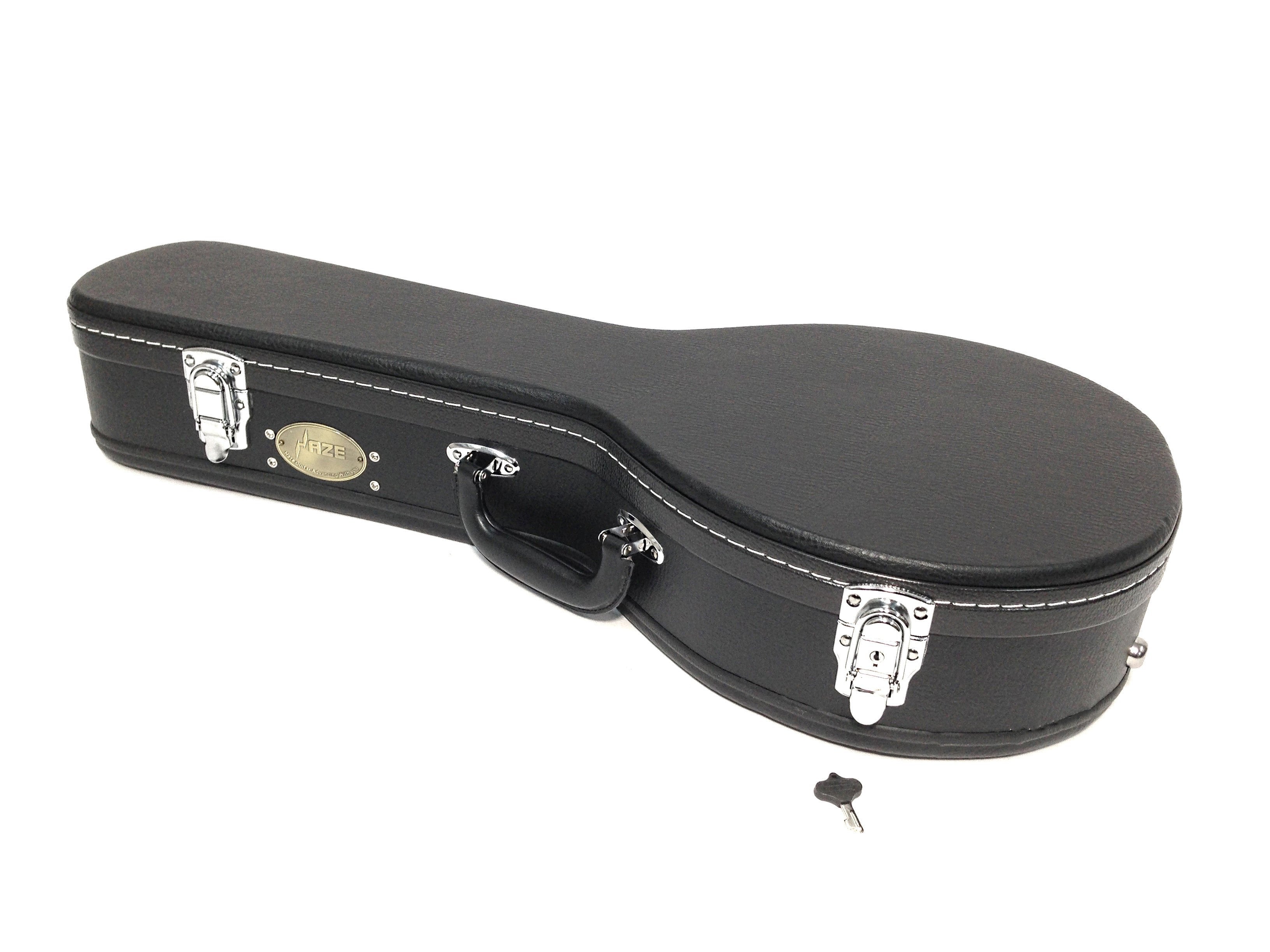 Haze HPMB19010C A-Style Mandolin Hard Case - Lockable, Black