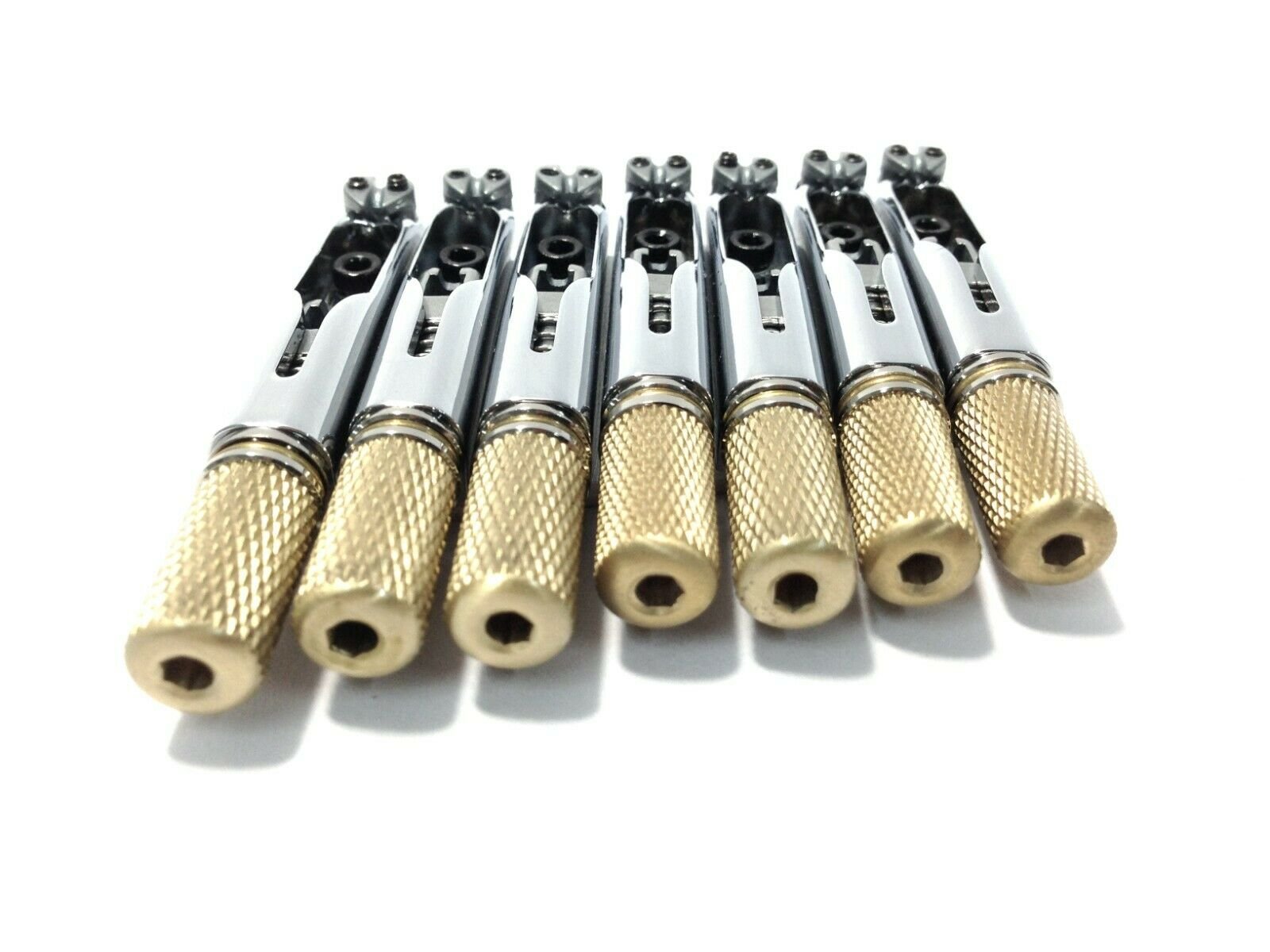 KOLOSS AVIATORII7FFCR Silver Bridge for 7-String Fanned Fret Headless Electric Guitar