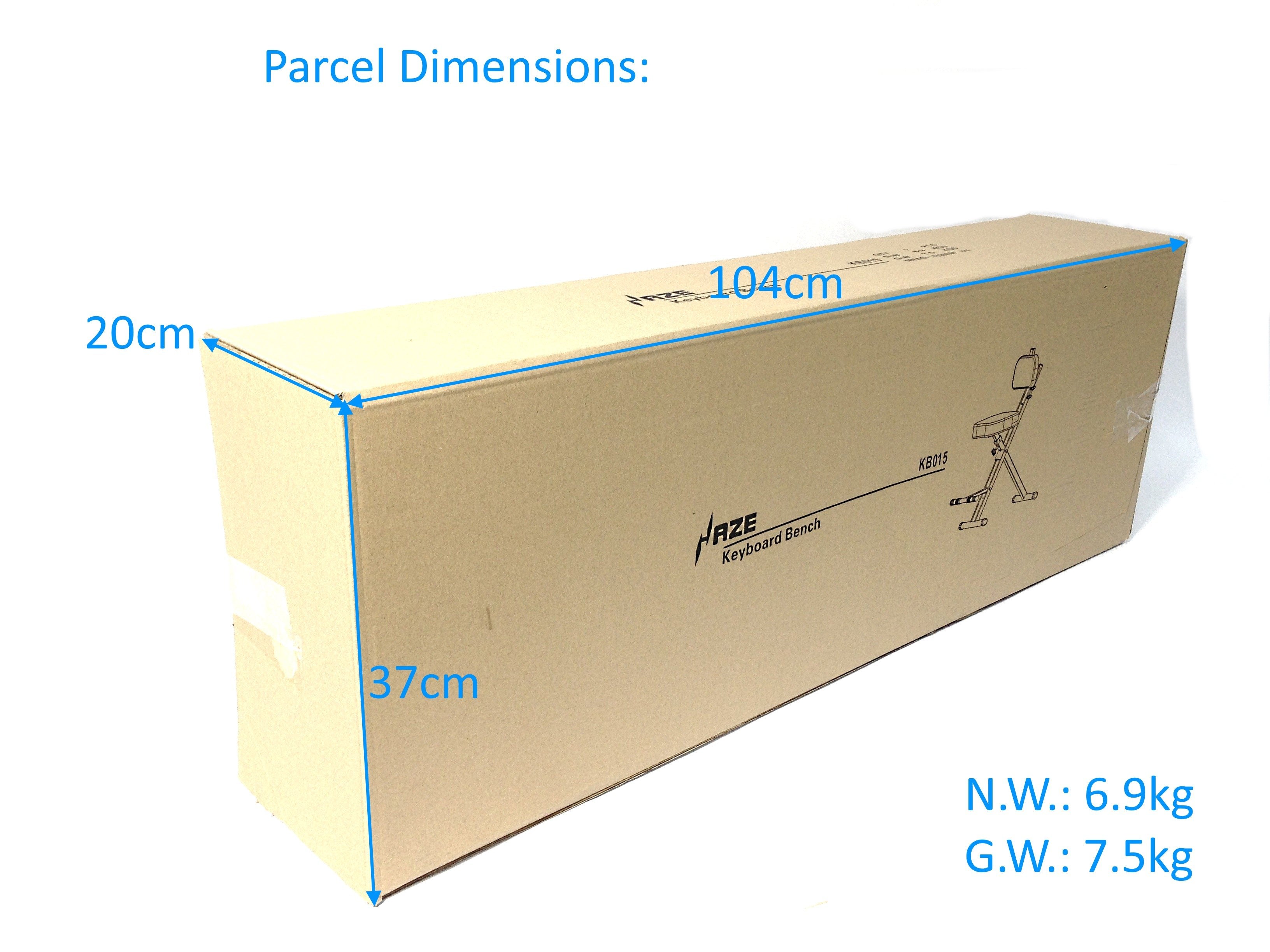 Haze KB015 Foldable Guitarist Stool w/Footrest and Backrest