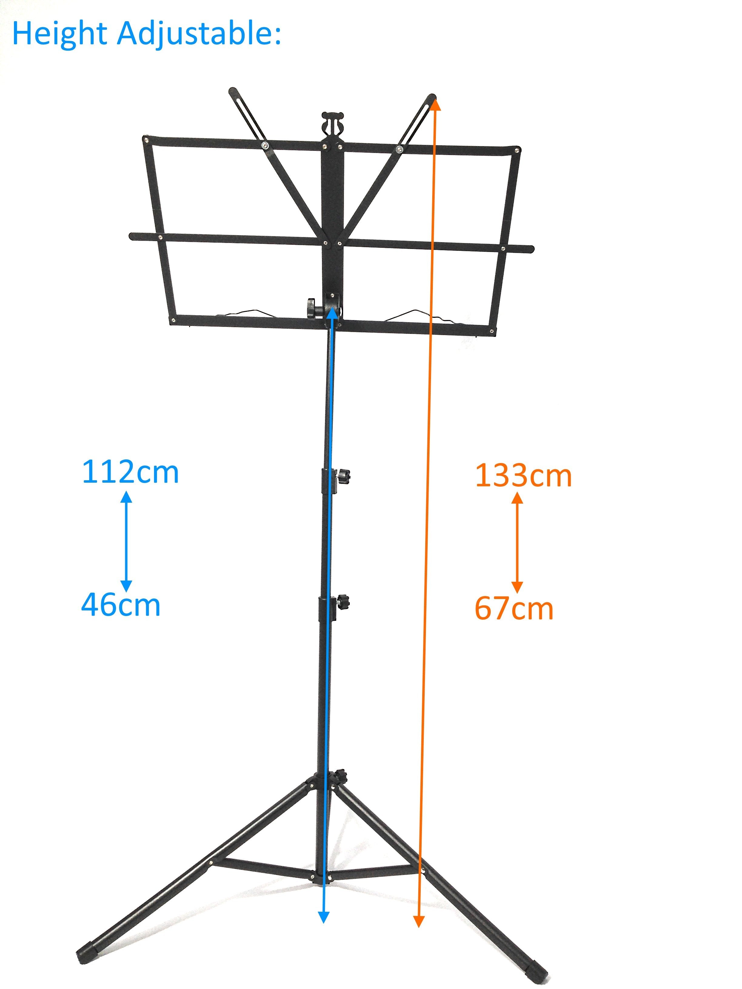 Haze GS-A1 Foldable Music Stand - Sheet Music - BLACK