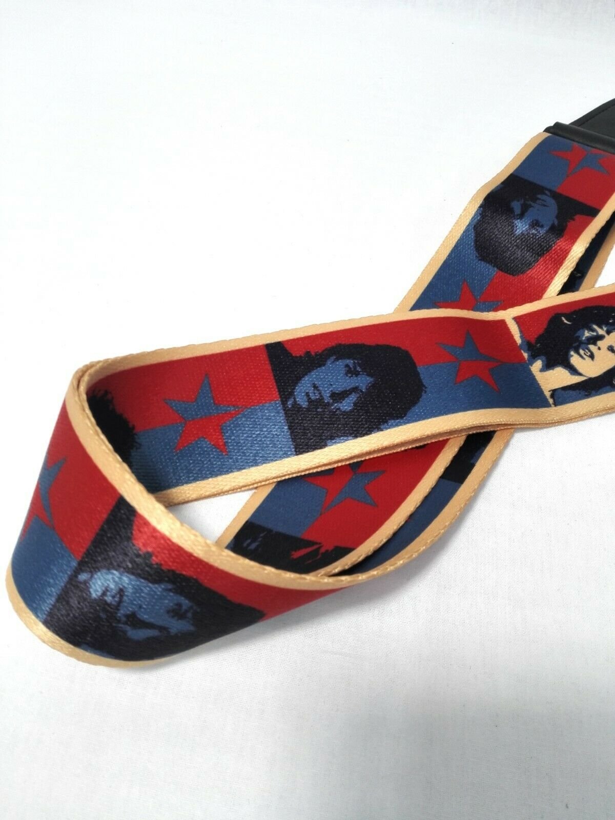 Long PU Leather End Guitar Strap, Length Adjustable 103~170cm, "Singers", GSBAND