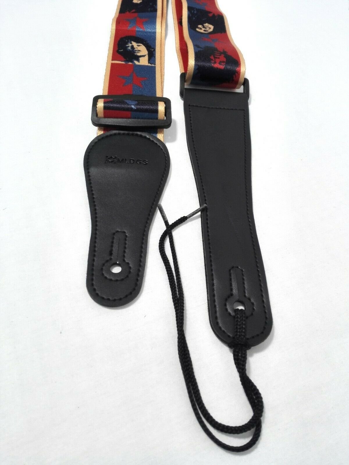 Long PU Leather End Guitar Strap, Length Adjustable 103~170cm, "Singers", GSBAND