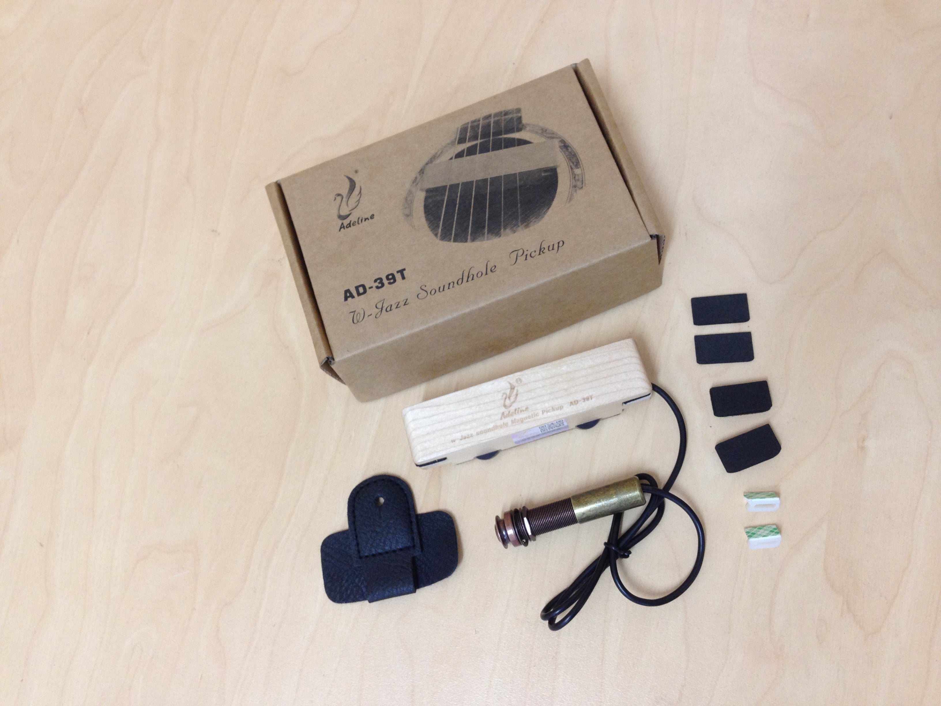 Adeline AD39T Passive Soundhole Folk Guitar Pickup, Volume & Tone Adjustable