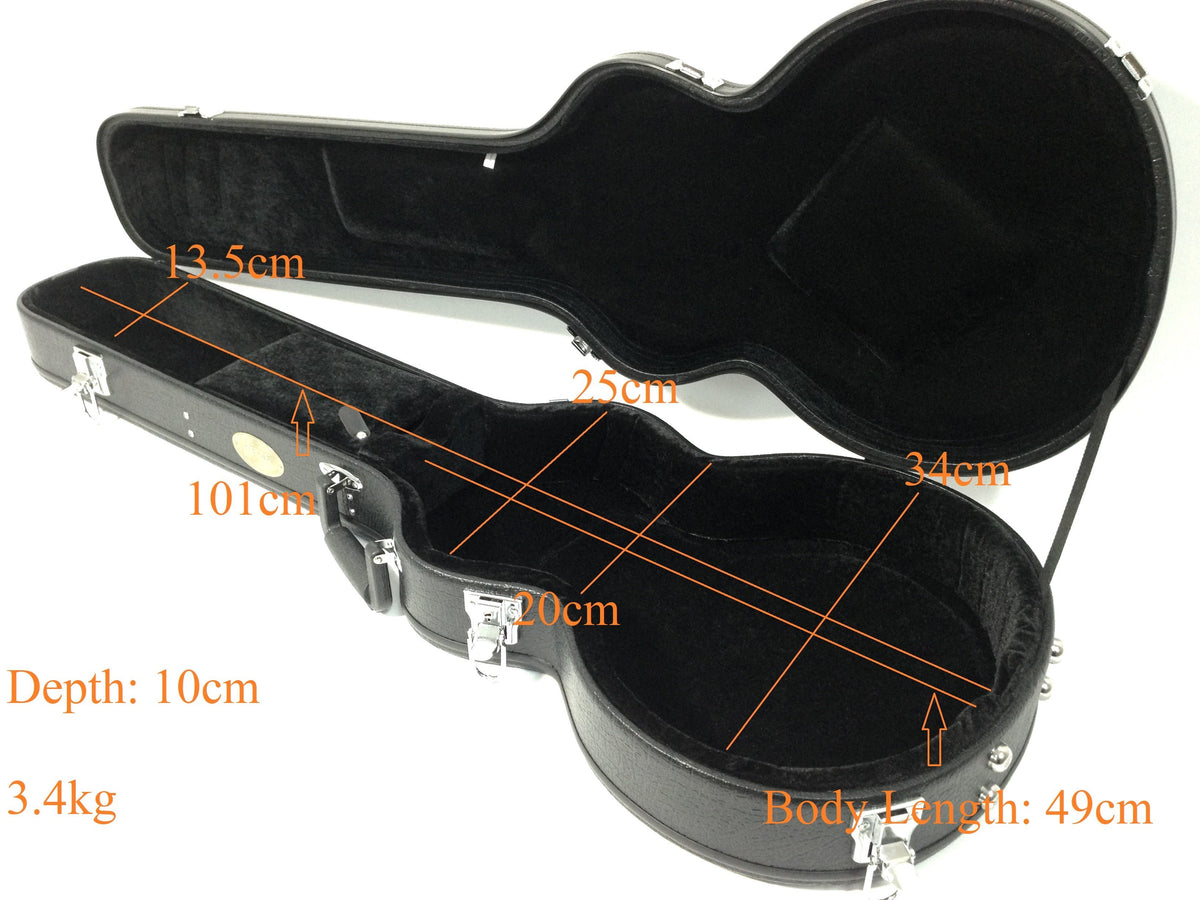 Haze HE50LP LP Electric Guitar Hard Case - Lockable, Black (Pre-Order Later Sep 2026)