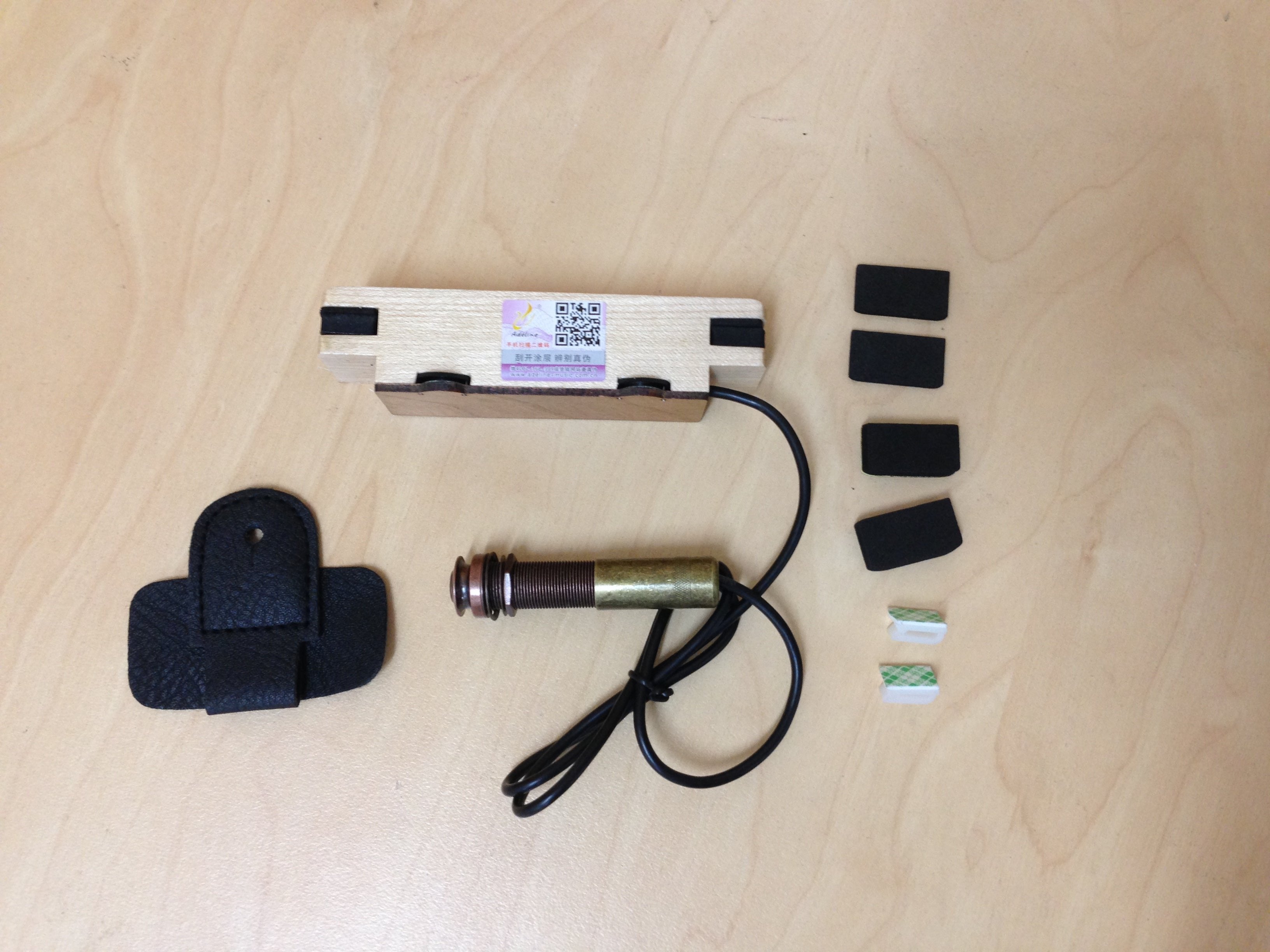 Adeline AD39T Passive Soundhole Folk Guitar Pickup, Volume & Tone Adjustable