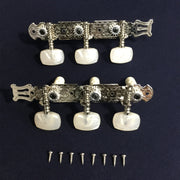 Alice AOD018C Classical Guitar Tuning Pegs Machine Head - Silver