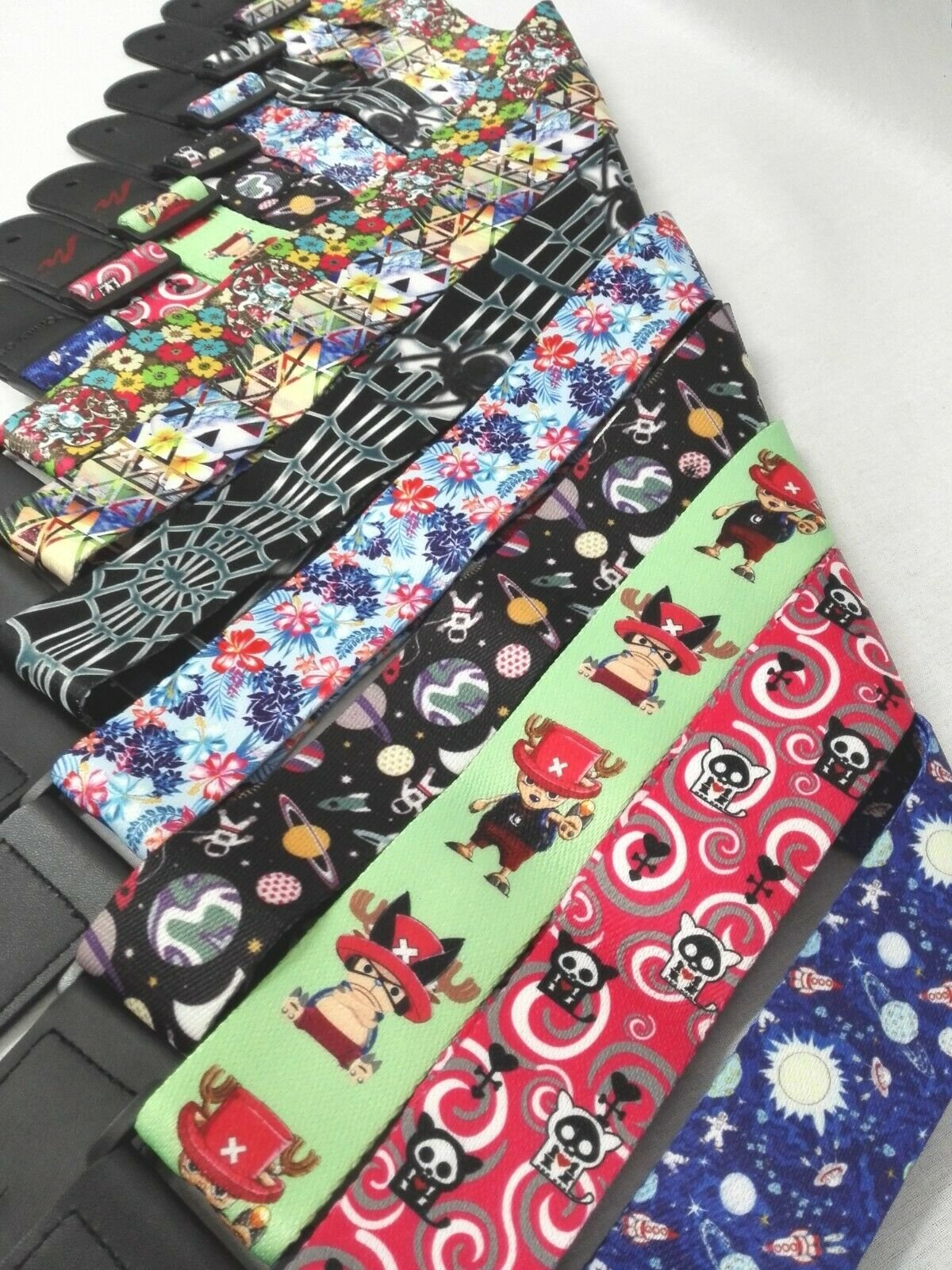 Ukulele Shoulder Strap, Multi-Pattern, Length Adjustable+3 Picks & 1 Pick-Holder, UKSTRP02