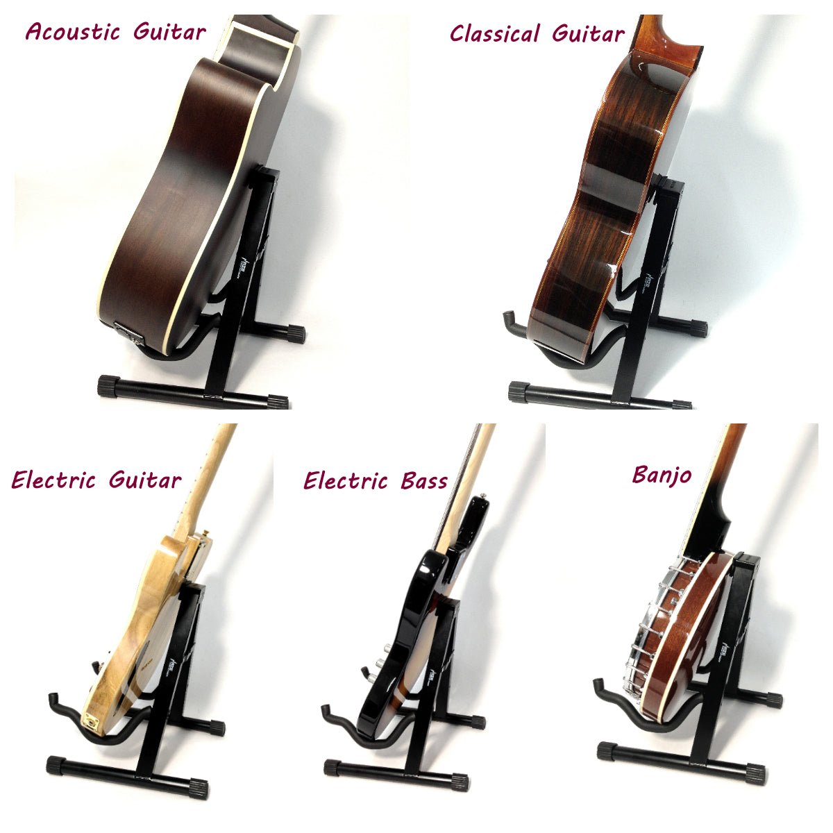 Haze GSJ2 A-Frame Universal Guitar Stand