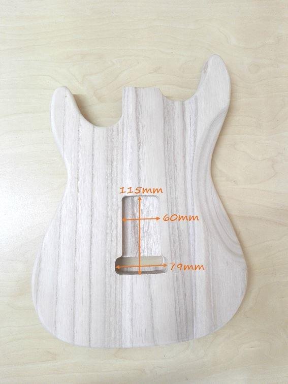 HST1910BO Basswood Electric Guitar Body, Light-Weight, Pre-Drilled, Polished
