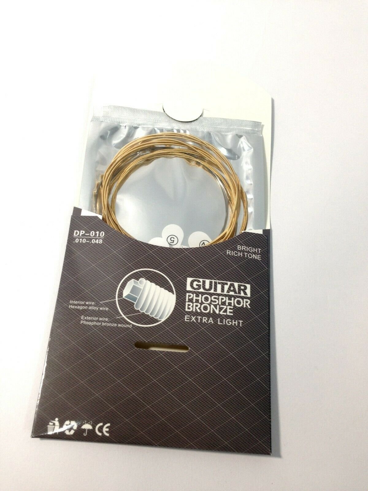 Haze DP010 Acoustic Guitar Strings - Extra Light +3 Picks