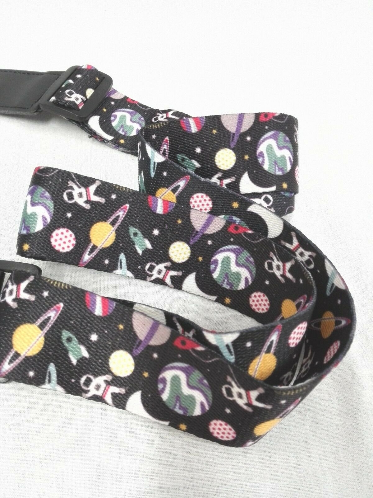 Ukulele Shoulder Strap, Multi-Pattern, Length Adjustable+3 Picks & 1 Pick-Holder, UKSTRP02