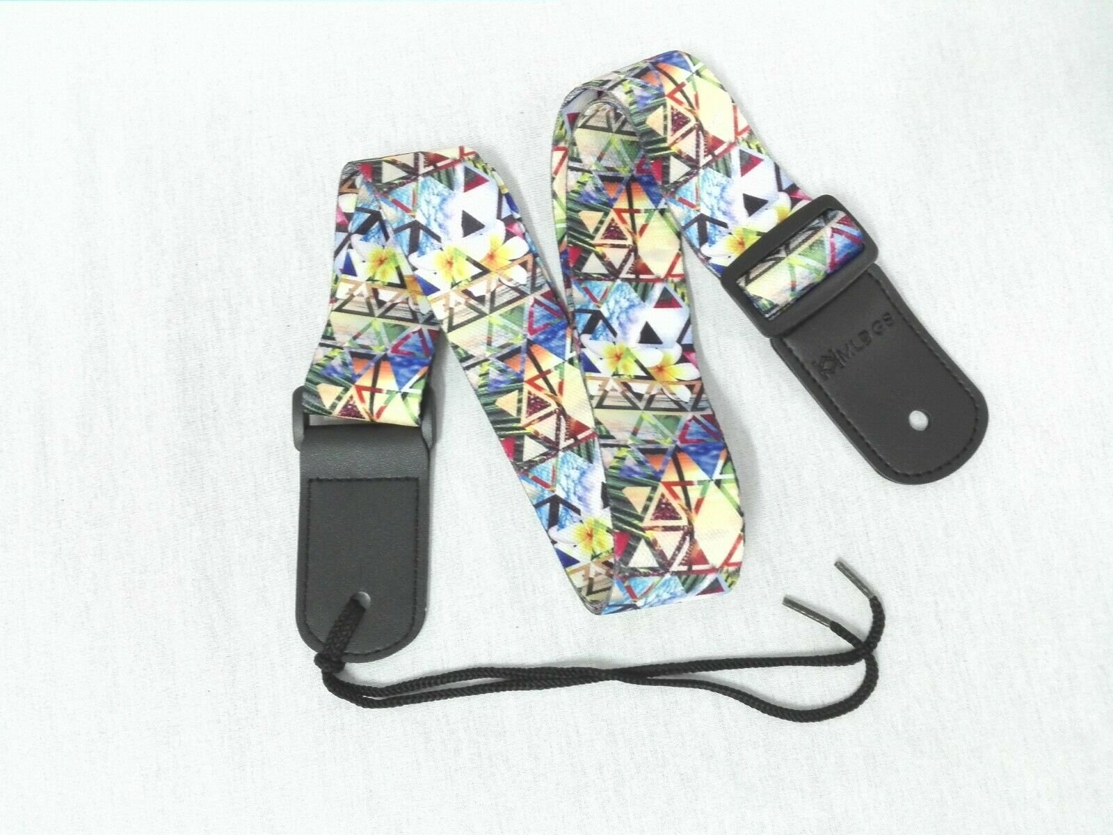 Ukulele Shoulder Strap, Multi-Pattern, Length Adjustable+3 Picks & 1 Pick-Holder, UKSTRP02