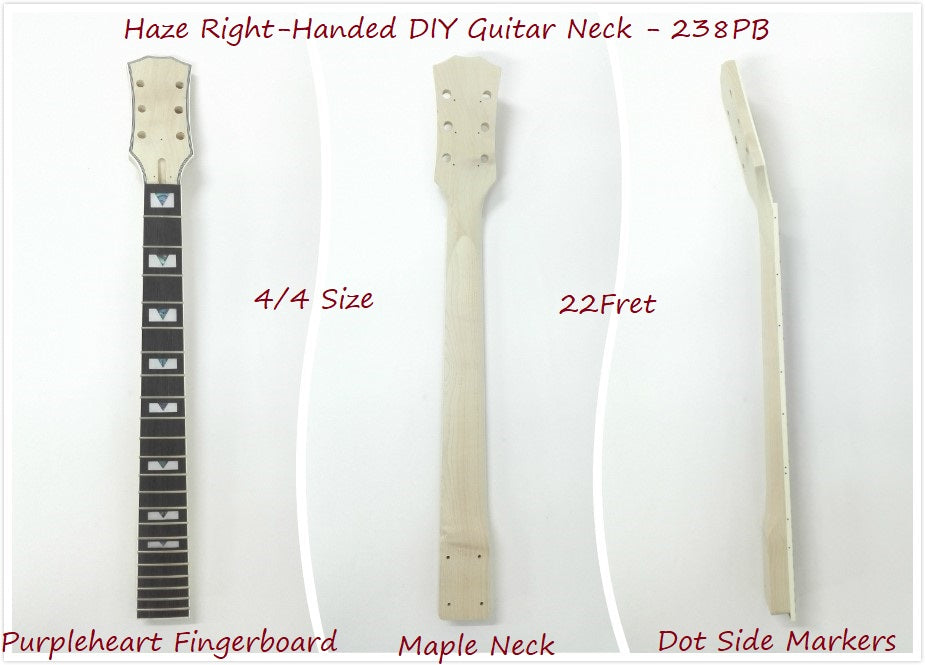 Electric guitar DIY neck E238PB, 22 Fret, Right and Left Handed
